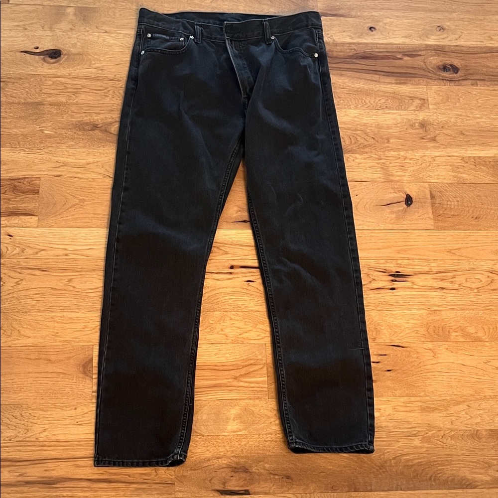 Calvin Klein black jeans slim straight fit